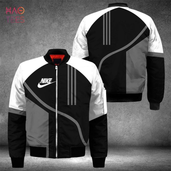 Stylish Black & White Bomber Jacket - Trendy Design, Premium Comfort