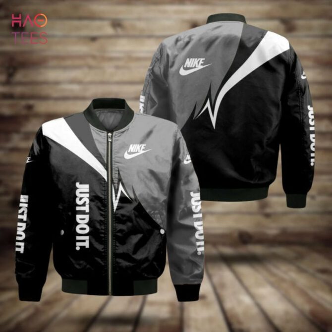 Best Nike Just Do It Luxury Brand Bomber Jacket Limited Edition - Image 2
