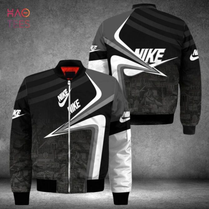 Stylish Black & White Graphic Bomber Jacket - Sleek Design, Perfect For Urban Fashion Lovers - Image 2