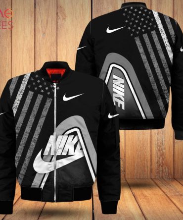 New Nike Luxury Brand American Flag Pattern Bomber Jacket Pod Design