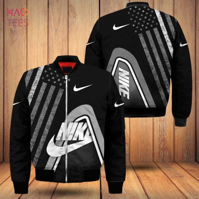 New Nike Luxury Brand American Flag Pattern Bomber Jacket Pod Design