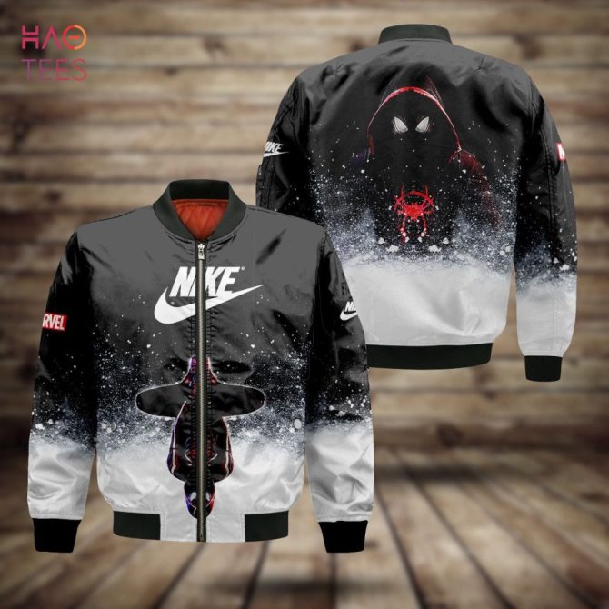 Limited Edition Nike X Marvel Spider-Verse Bomber Jacket - Unisex Fashion