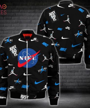 Men'S Premium Logo Bomber Jacket - Trendy Black Design With Iconic Logos
