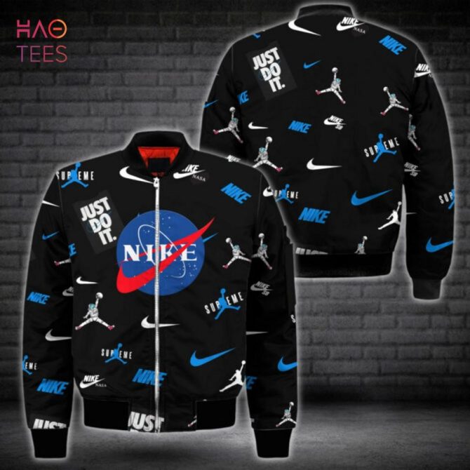 Men'S Premium Logo Bomber Jacket - Trendy Black Design With Iconic Logos - Image 2