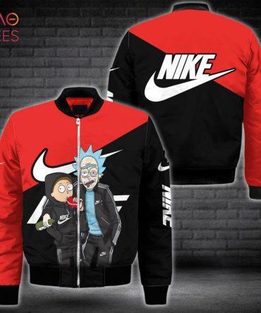 HOT Nike Luxury Brand Rick And Morty Bomber Jacket POD Design