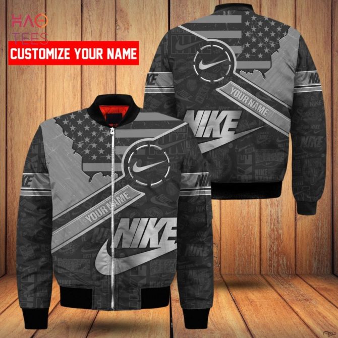 Customizable Nike Bomber Jacket - Personalize Your Name & Style, Trendy Usa Design