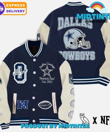Dallas Cowboys Varsity Jacket - Official Nfl Team Apparel, Limited Edition, Fast Shipping