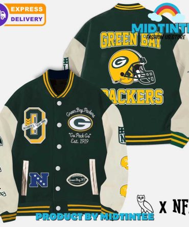 Green Bay Packers Varsity Jacket - Nfl Fan Gear, Premium Quality, Fast Delivery