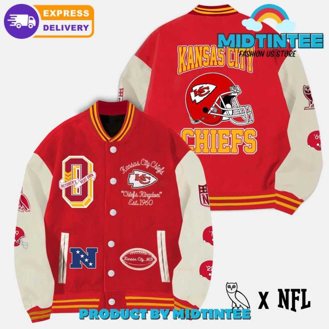 Kansas City Chiefs Varsity Jacket - Official Nfl Apparel, Fast Shipping!