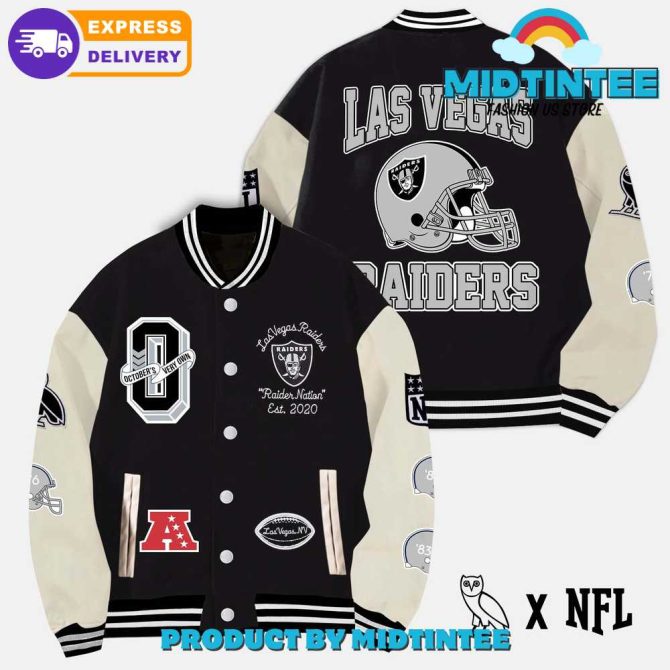 Las Vegas Raiders Varsity Jacket - Official Nfl Team Apparel For Fans