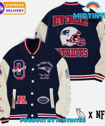 New England Patriots Varsity Jacket - Official Nfl Gear , Fast Shipping!