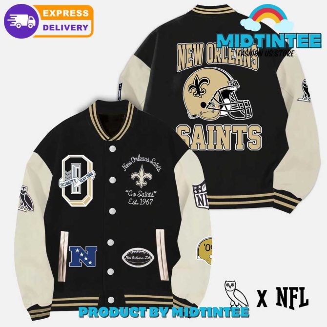 New Orleans Saints Varsity Jacket – Official Nfl Team Apparel, Premium Quality, Fast Shipping!