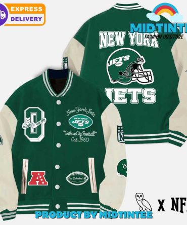 Ny Jets Varsity Jacket - Official Nfl Merch, Fast Delivery, Limited Edition