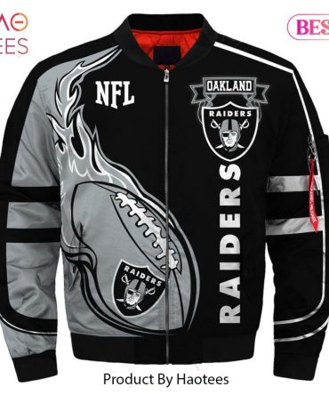 New Fashion   Oakland Raiders Bomber Jacket Winter Coat Gift For Fans