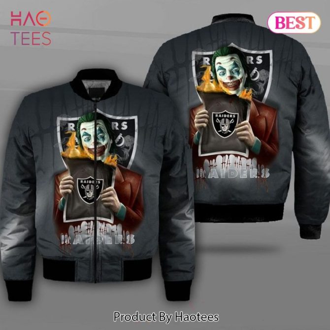 New Fashion   Oakland Raiders Bomber Jacket Winter Coat Gift For Fans - Image 6