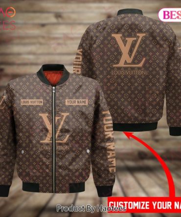 Custom Name Luxury Monogram Bomber Jacket - Stylish Personalized Outerwear