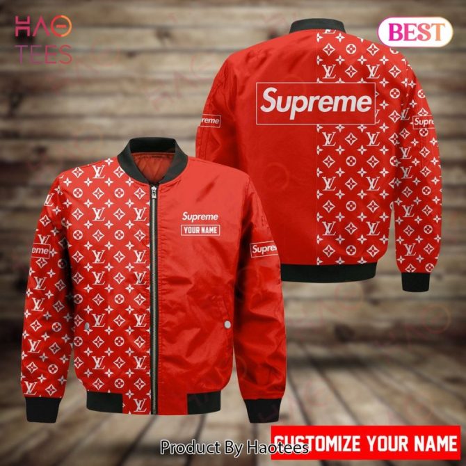 Custom Red Bomber Jacket - Stylish Design, Add Your Name For A Unique Look!
