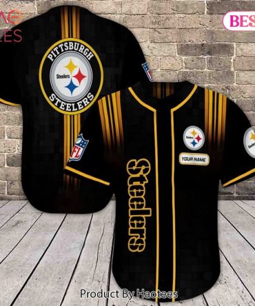 Custom Pittsburgh Steelers Baseball Jersey - Personalized Name & Number, Perfect Gift!