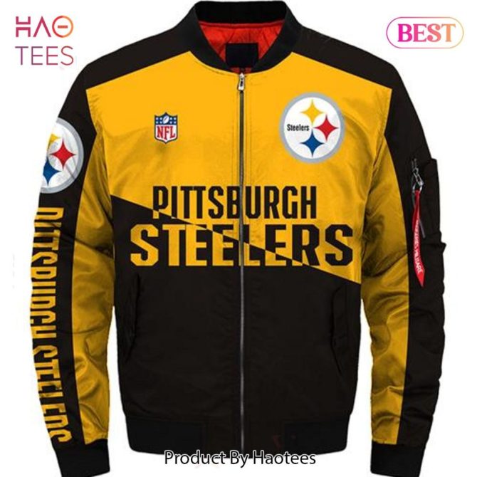 New Fashion   Pittsburgh Steelers Bomber Jacket 6X Champions Coat For Men - Image 2