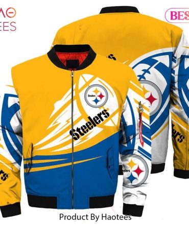 New Fashion   Pittsburgh Steelers Bomber Jacket Graphic Ultra-Balls