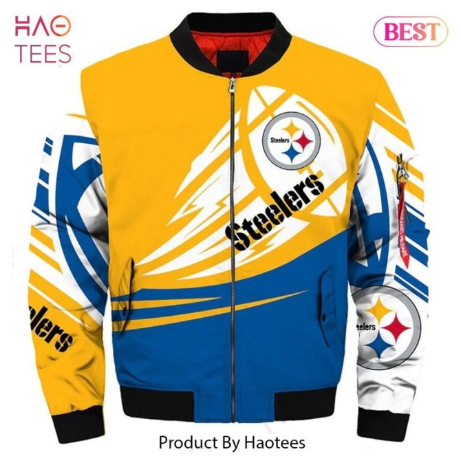 New Fashion   Pittsburgh Steelers Bomber Jacket Graphic Ultra-Balls - Image 2