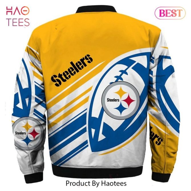 New Fashion   Pittsburgh Steelers Bomber Jacket Graphic Ultra-Balls - Image 3