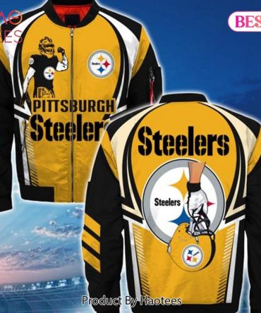 New Fashion   Pittsburgh Steelers Bomber Jacket Style Winter Coat Gift For Men