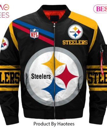 New Fashion   Pittsburgh Steelers Bomber Jacket Winter Coat Gift For Men