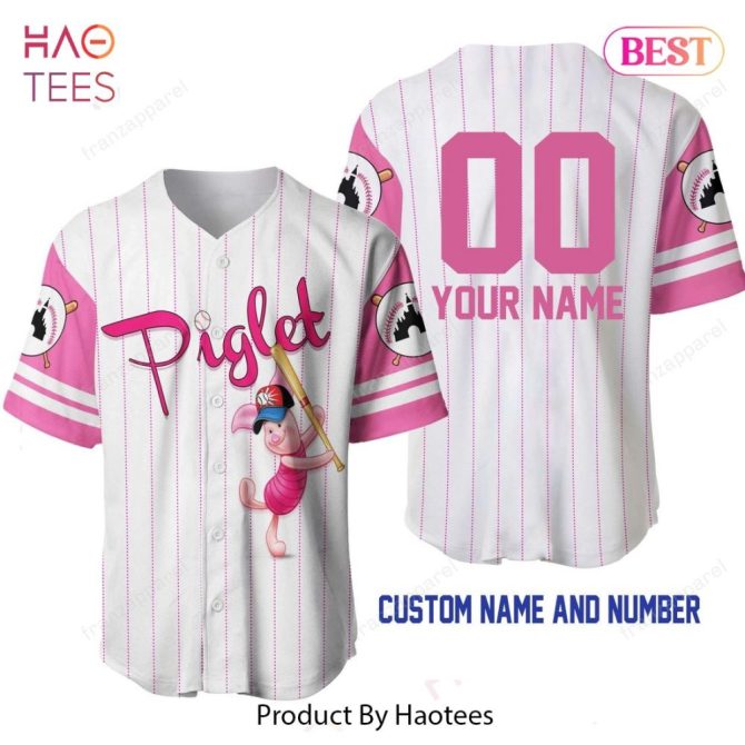 Custom Piglet Baseball Jersey - Personalize With Your Name & Number - Perfect Gift!