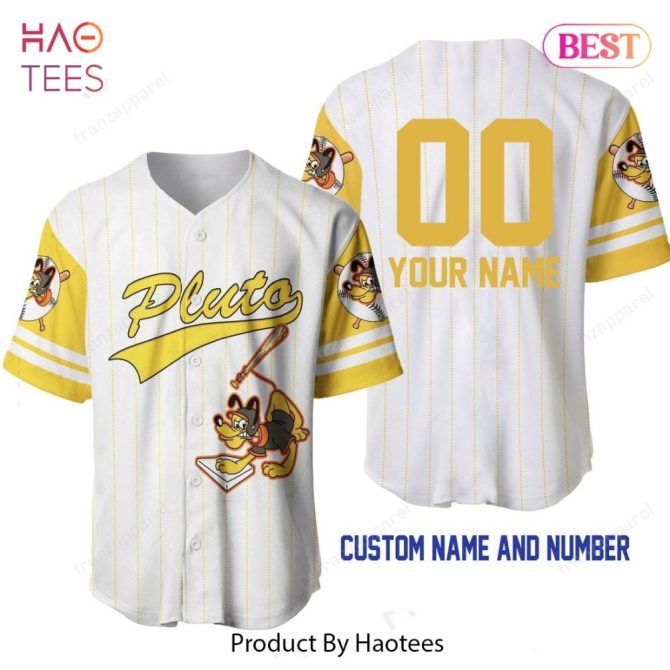 Customized Pluto Baseball Jersey - Personalized Name & Number - Unique Sports Apparel
