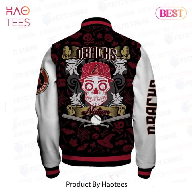 Limited Edition Dbacks Varsity Jacket - Halloween Themed, Unisex, Perfect For Fans! - Image 3