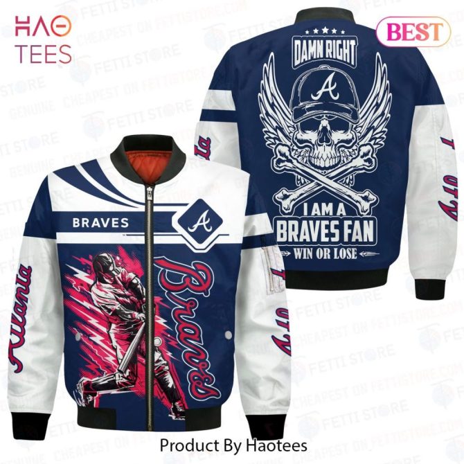 Premium Atlanta Braves Pattern Mlb 3D Bomber Jacket