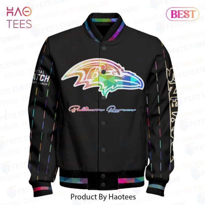 Colorful Baltimore Ravens Jacket - Stylish Unisex Varsity Bomber By Haotees - Image 2