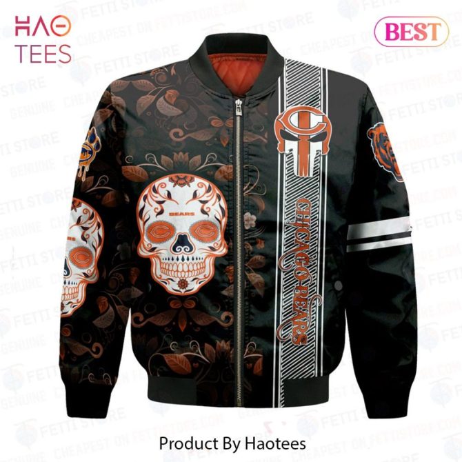 Premium Chicago Bearsnational Football League Aop Bomber Jacket - Image 2