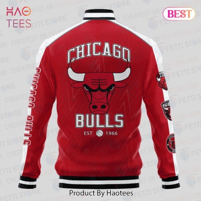 Chicago Bulls Red Varsity Jacket - Stylish Official Team Apparel For Fans - Image 3