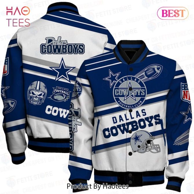 Dallas Cowboys Varsity Jacket - Nfl Fan Gear, Stylish & Warm, Perfect For Game Day!