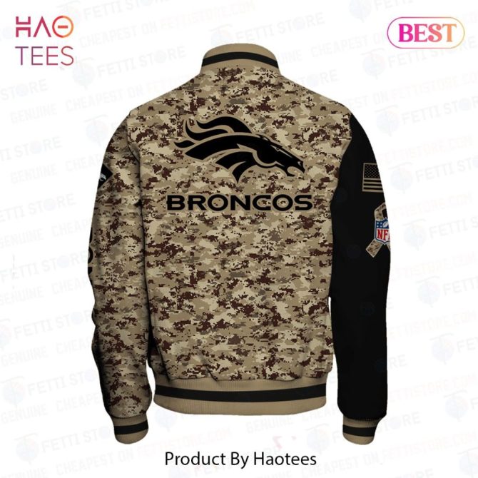 Men'S Camo Broncos Varsity Jacket - Nfl Team Apparel, Stylish & Warm - Image 3
