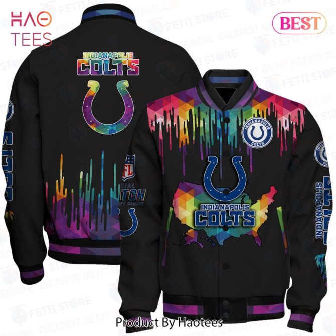 Colorful Indianapolis Colts Jacket - Official Nfl Fan Gear For Men & Women - Unique Design