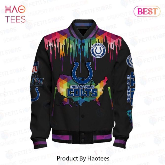 Colorful Indianapolis Colts Jacket - Official Nfl Fan Gear For Men & Women - Unique Design - Image 2