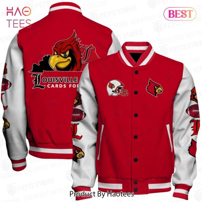 Louisville Cardinals Varsity Jacket - Bold Red & White Design For Fans