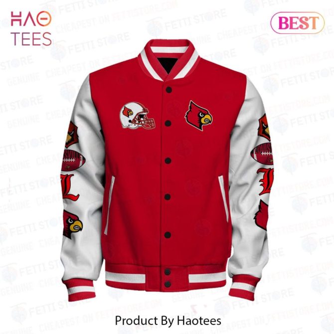 Louisville Cardinals Varsity Jacket - Bold Red & White Design For Fans - Image 2