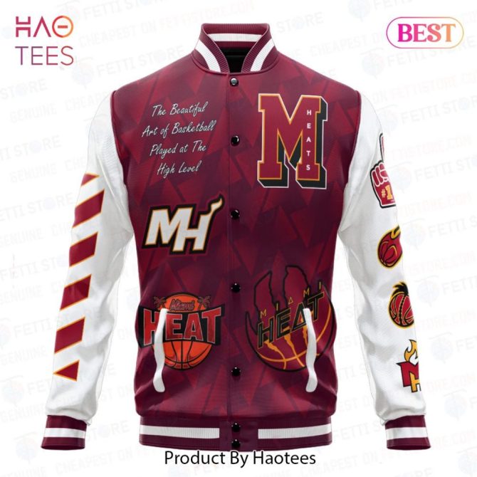 Miami Heat Basketball Varsity Jacket - Stylish Team Spirit Apparel By Haotees - Image 2