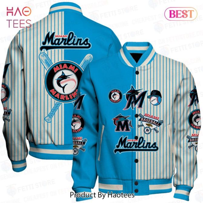 Miami Marlins Varsity Jacket - Stylish Retro Baseball Apparel For Fans
