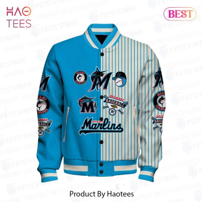 Miami Marlins Varsity Jacket - Stylish Retro Baseball Apparel For Fans - Image 2