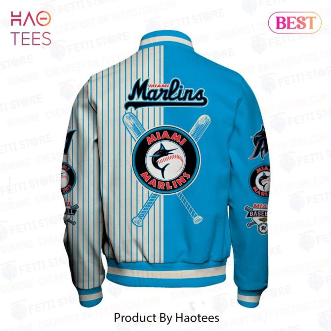 Miami Marlins Varsity Jacket - Stylish Retro Baseball Apparel For Fans - Image 3