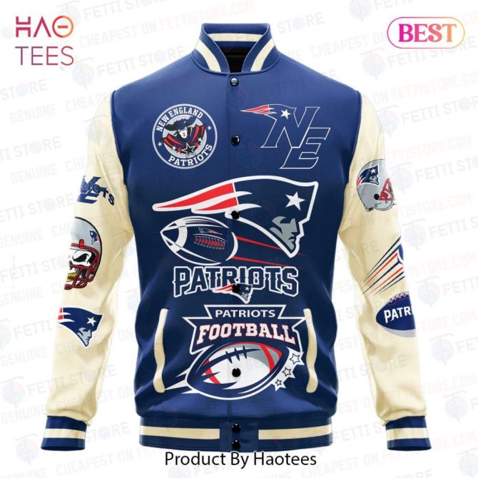 New England Patriots Varsity Jacket - Official Nfl Team Apparel By Haotees - Image 2