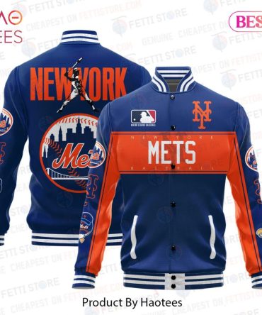 Ny Mets Varsity Jacket - Official Mlb Team Apparel By Haotees
