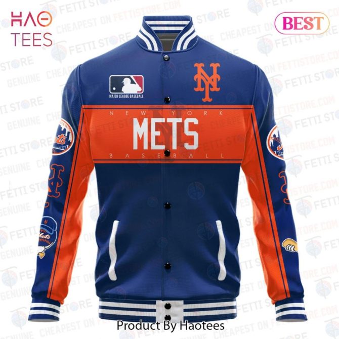 Ny Mets Varsity Jacket - Official Mlb Team Apparel By Haotees - Image 2