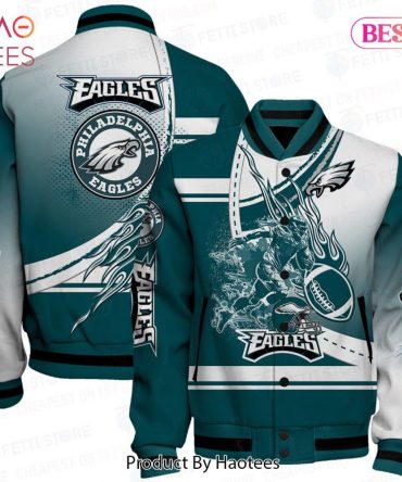 Eagles Vintage Varsity Jacket - Stylish Nfl Fan Gear For Philadelphia Eagles Supporters