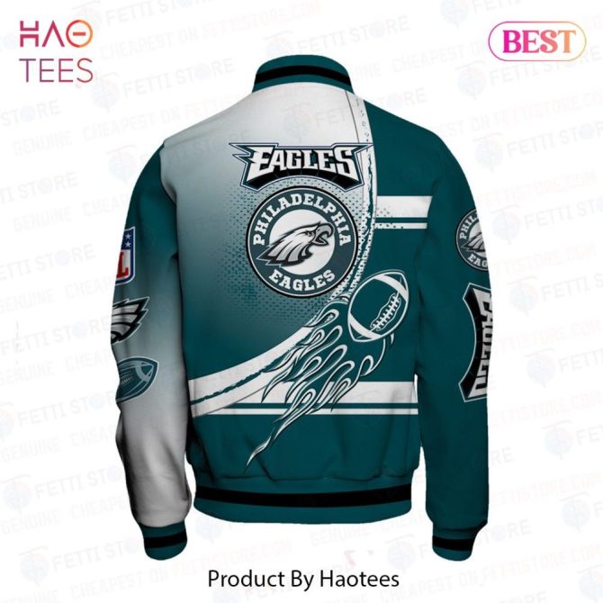 Eagles Vintage Varsity Jacket - Stylish Nfl Fan Gear For Philadelphia Eagles Supporters - Image 3